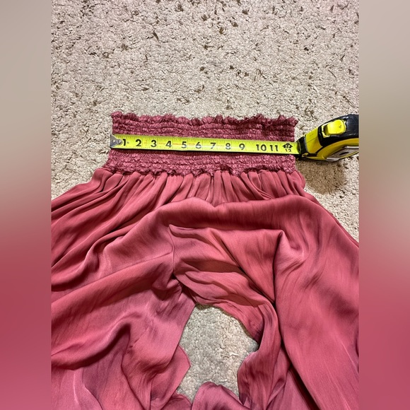 Intimately Free People Pink Ultra High Waisted Wide Leg Dressy Pants Size Medium - Picture 5 of 9